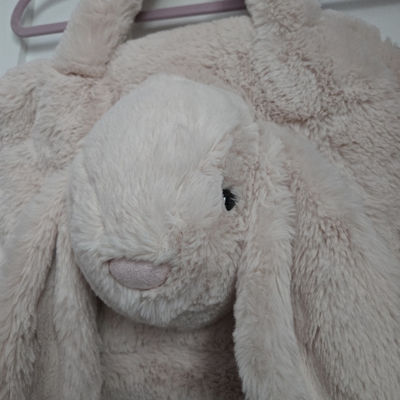 Jellycat Smudge Rabbit Tote Authentic - Picture 3 of 6